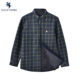 男衬衣加绒格子正式 保罗彼得2025秋冬新款 衬衫 加厚保暖MMDD59561