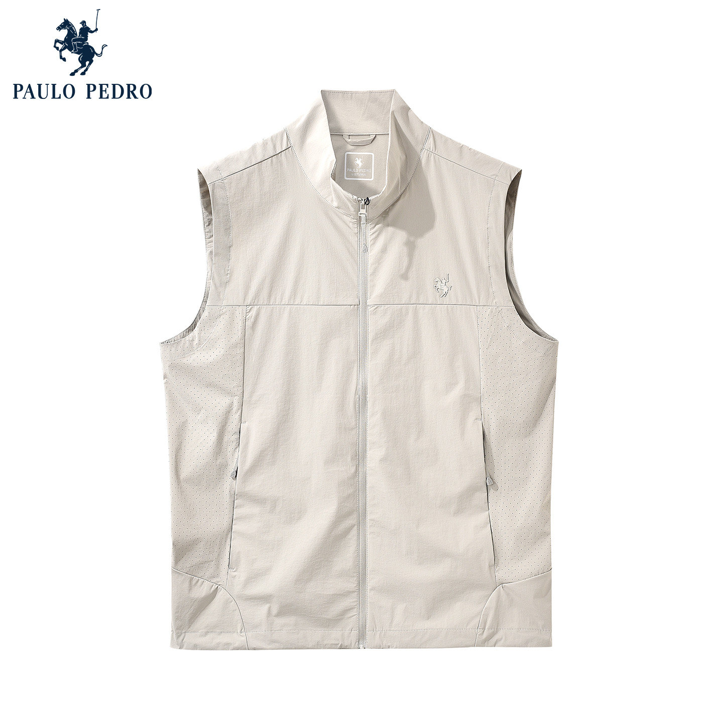 保罗彼得2025夏新款男士马甲立领舒适透气时尚运动背心 NTEB76531,男装,常规马甲,淘宝优惠券,粉丝福利购,淘宝优惠卷