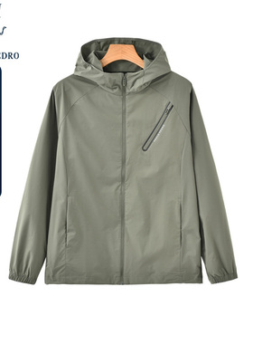 保罗彼得春秋新男士休闲夹克专柜同款连帽工装户外外套NTDB72951