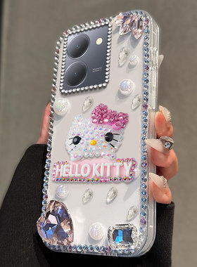 卡通镶钻奢华适用vivoY78手机壳全包x23新品x27蛇年Y35+/2025年8外壳8本命年X21屏幕指纹版防摔XFold女款y52s