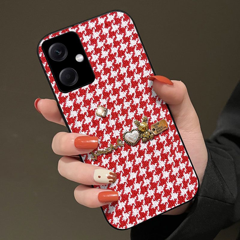 针织布艺小香风，千鸟格纹