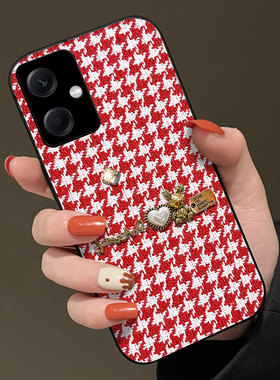 冬天针织布艺适用Redmi红米Note12手机壳毛绒2红色MIX4本命年9 5G新款13+/2025年10A保护套10X 4G女款13X新年