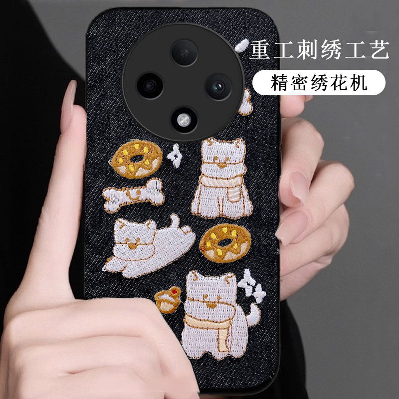 牛仔布艺刺绣，不掉色，不脱丝