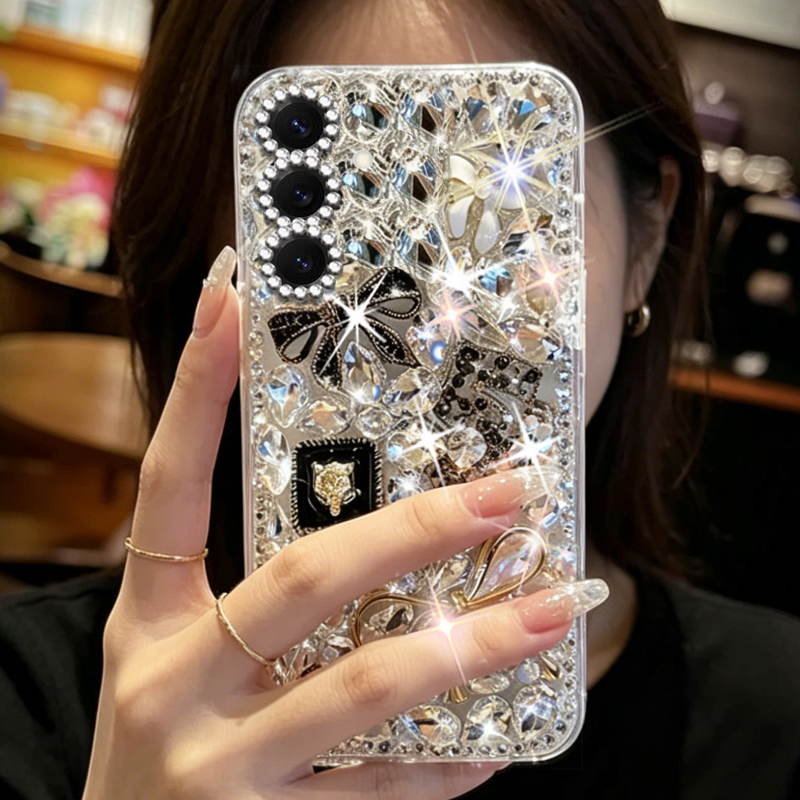 轻奢高级网红闪钻适用三星GalaxyS25手机壳全包A52小清新A23小众A55 5G/2026年A52s爆款S22Ultra新款S21FE