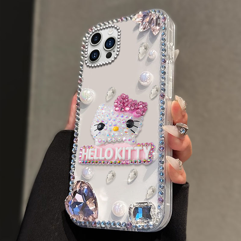 卡通镶钻奢华适用苹果iPhone16promax手机壳硬壳12Mini新品11Pro保护套11Pro全包16蛇年6s女款14Pro高级感7