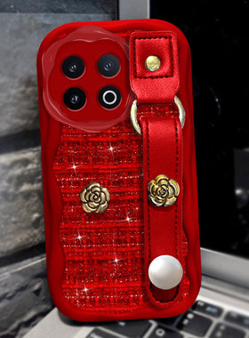 红色针织新年本命年适用iQOO13手机壳全包11蛇年V27Pro女款11过年IQOONEO7竞速版喜庆Y76S/2025年9S+布艺y52s