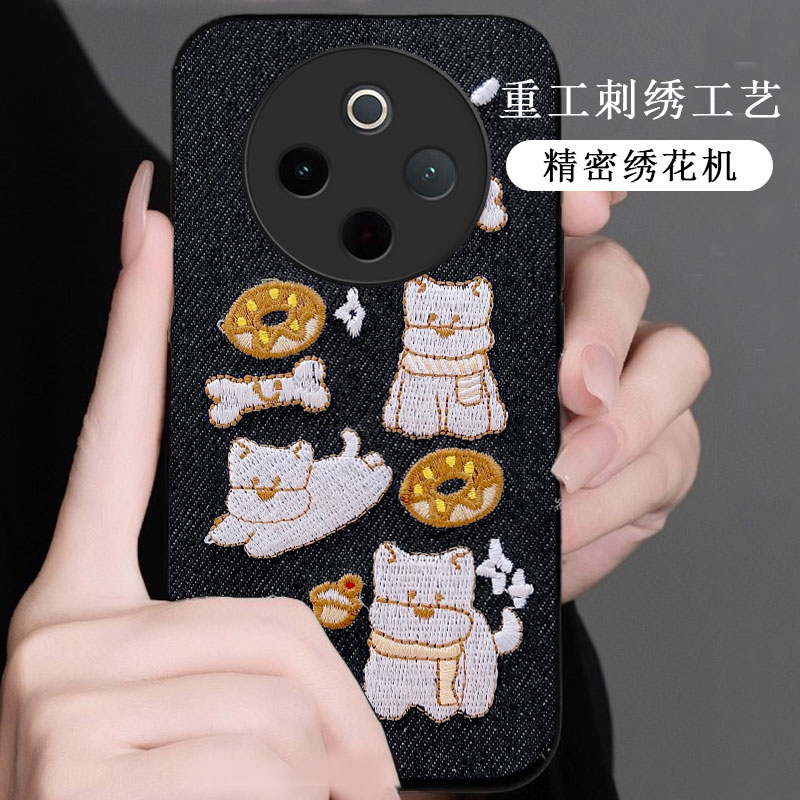 牛仔布艺刺绣，不掉色，不脱丝