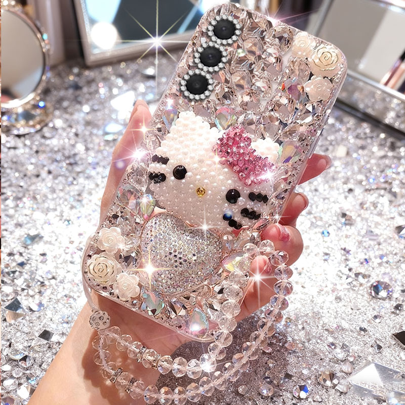 高端奢华镶钻手机壳，不掉钻，不发黄