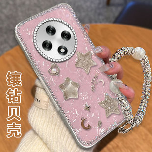 高级镶钻贝壳纹适用OPPOA3 5G手机壳女款K9奢华K9保护套A5 春A3x新款K11防摔A55 网红K10x夏A3i简约A56全包