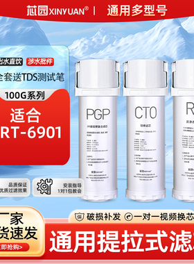 芯园通用沁提拉式净水器滤芯家用海王KRT6901反渗透RO纯水机PGP