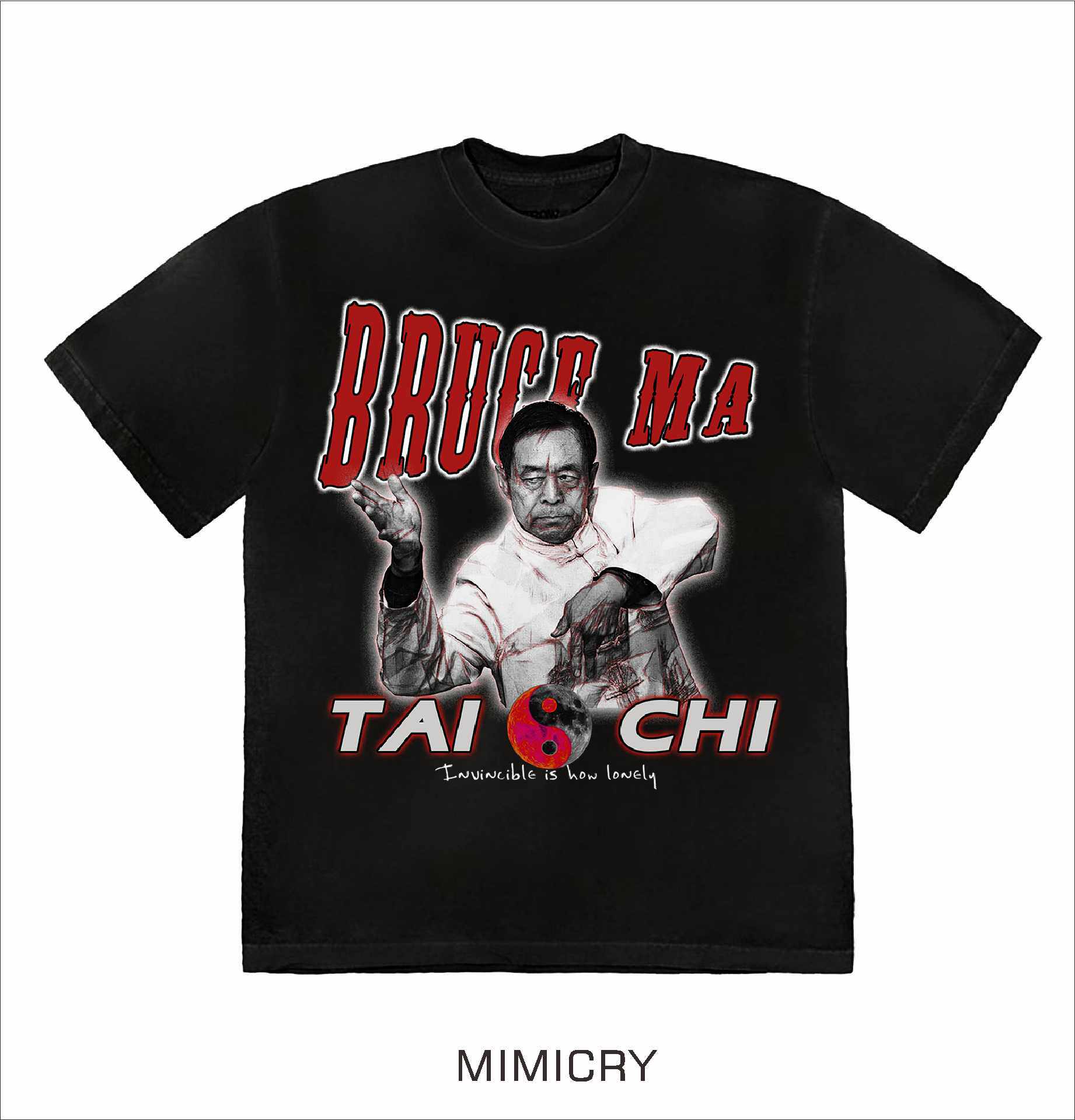 武林宗师老马拟态制品设计潮流数码直喷t恤无性别穿搭宽松短袖