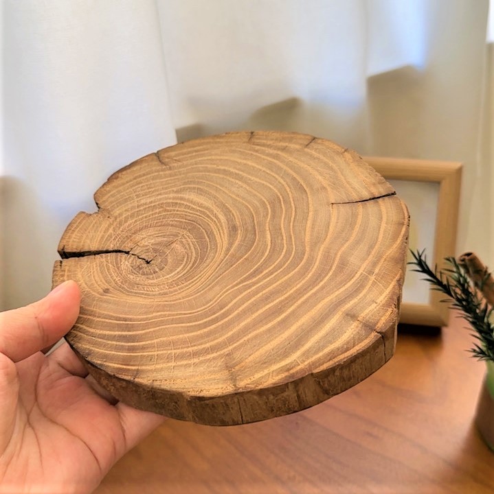 老榆木风化古朴切片实木茶杯垫壶垫隔热垫炉垫防烫摆件底座