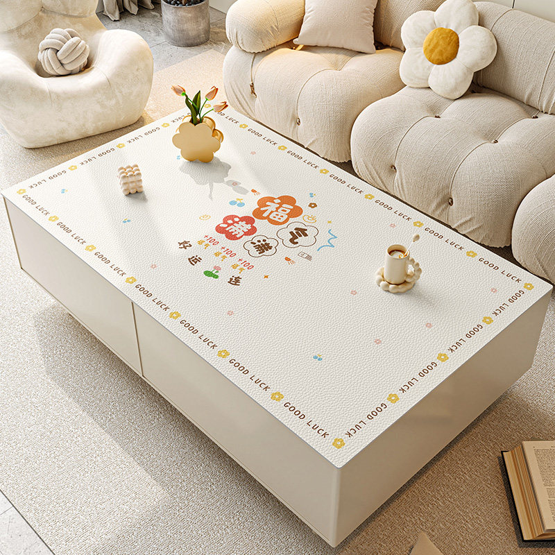 茶几桌布轻奢高级感防油防水免洗防烫客厅电视柜桌垫餐桌布台面垫,居家布艺,茶几垫,淘宝优惠券,粉丝福利购,淘宝优惠卷