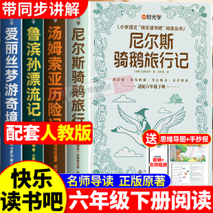 尼尔斯骑鹅旅行记六年级必读课外书下册必读正版的课外书原著完整版快乐读书吧鲁滨逊漂流记汤姆索亚历险记记爱丽丝漫游奇境鲁滨孙