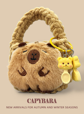 适用fiilccpro2耳机保护套FIIL CC Pro2毛绒挂件保护壳fiilkeypro耳机壳fiilcc耳机包nano卡皮巴拉收纳袋2软