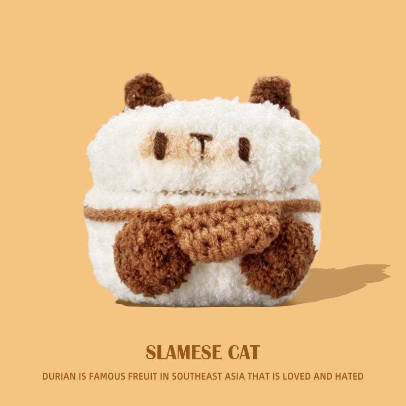 适用于Nord一加buds3耳机套OnePlus Buds Pro2蓝牙耳机buds4保护套Ace 2一体式毛绒v软壳一加Buds Pro暹罗猫