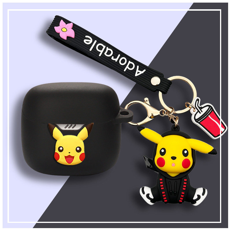 适用JBL TUNE FLEX耳机保护套硅胶JBLTUNEFLEX小晶豆无线蓝牙耳机套卡通jbltuneflex耳机壳盒男女连体软壳潮