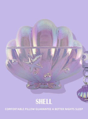 适用于airpodspro2保护套airpods4保护壳3苹果蓝牙耳机套盒蓝色贝壳airports4四代airpod硅胶ipod软pro2二代