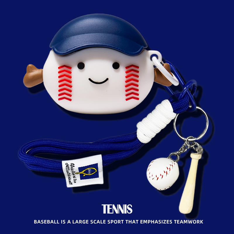 适用于华为荣耀Earbuds X5保护套亲选X5spro蓝牙耳机壳全包x5可爱棒球硅胶套x5s创意卡通软壳x5s pro耳机套