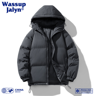 防寒外套 棉服男连帽棉衣2025加厚保暖棉袄冬装 WASSUP JALYN秋冬季