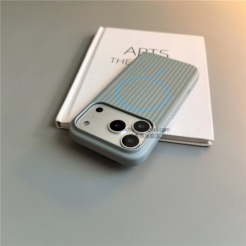 远峰蓝准分子磁吸硬适用苹果17手机壳16Pro磨砂15pro简约16高级感iPhone15防摔14新款17pro全包16promax男女