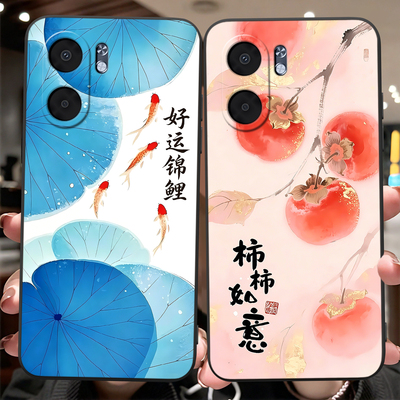 柿柿如意适用oppoa5x彩绘手机壳