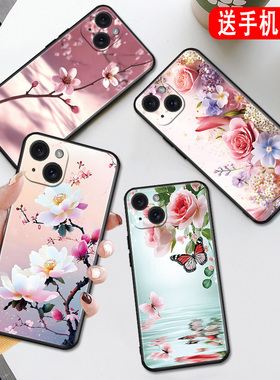 秋昊适用于iphone15plus手机壳a3096好看平果15plus唯美ipone15plus防摔爱疯15plus保护套A3096花卉iphnoe15p