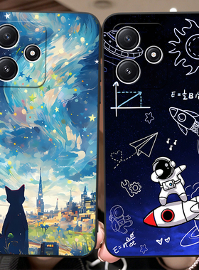 秋昊适用于红米note12r手机壳hmnotel2r少女rdeminote12r新款23076ra4bc风景画23076RA4BC唯美23o76RA4BC防摔