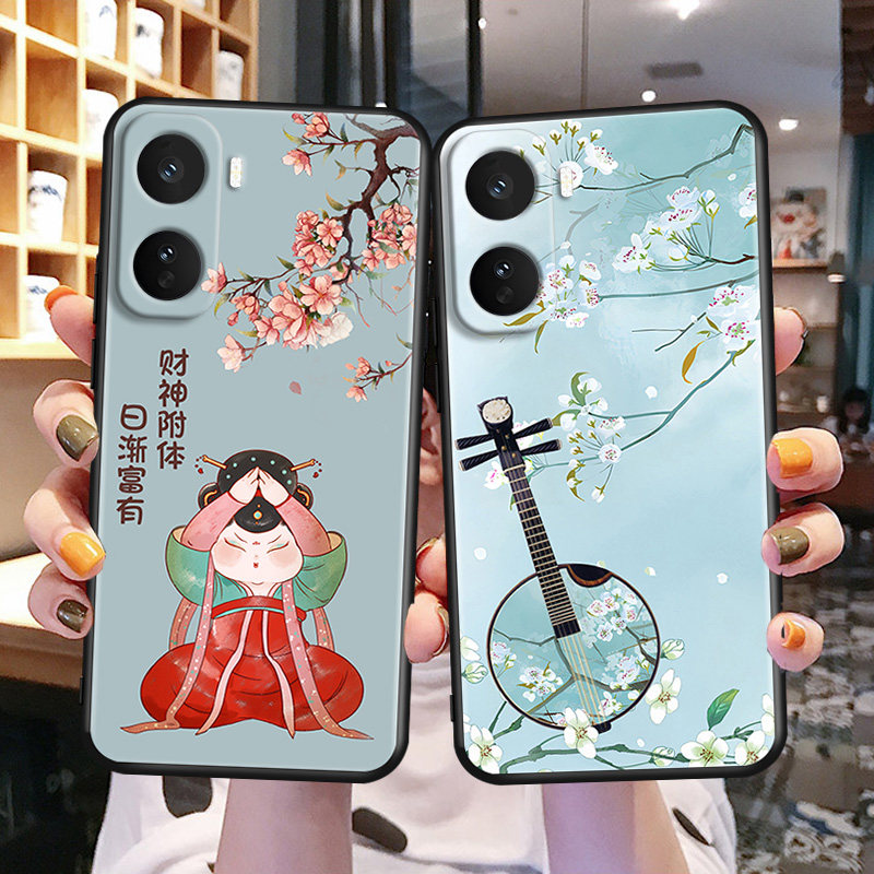 秋昊适用于vivoiqooneo11手机壳v2520a唯美意境6.82寸巨好看iQOONeo11女款保护套voviiq00ne011防摔散热外壳