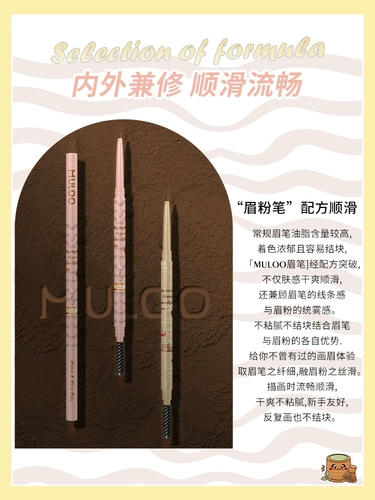 Двусторонний водостойкий карандаш для бровей, база под макияж, не растекается, натуральный стиль