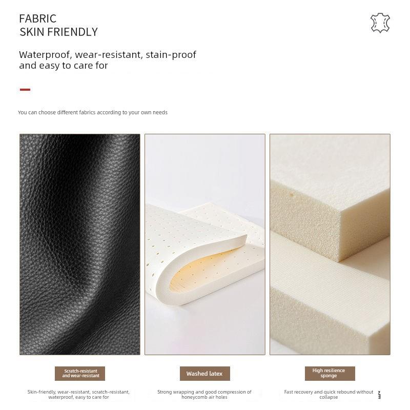 意大利极简轻奢科技面料沙发小公寓客厅沙发简单现代家直排三座