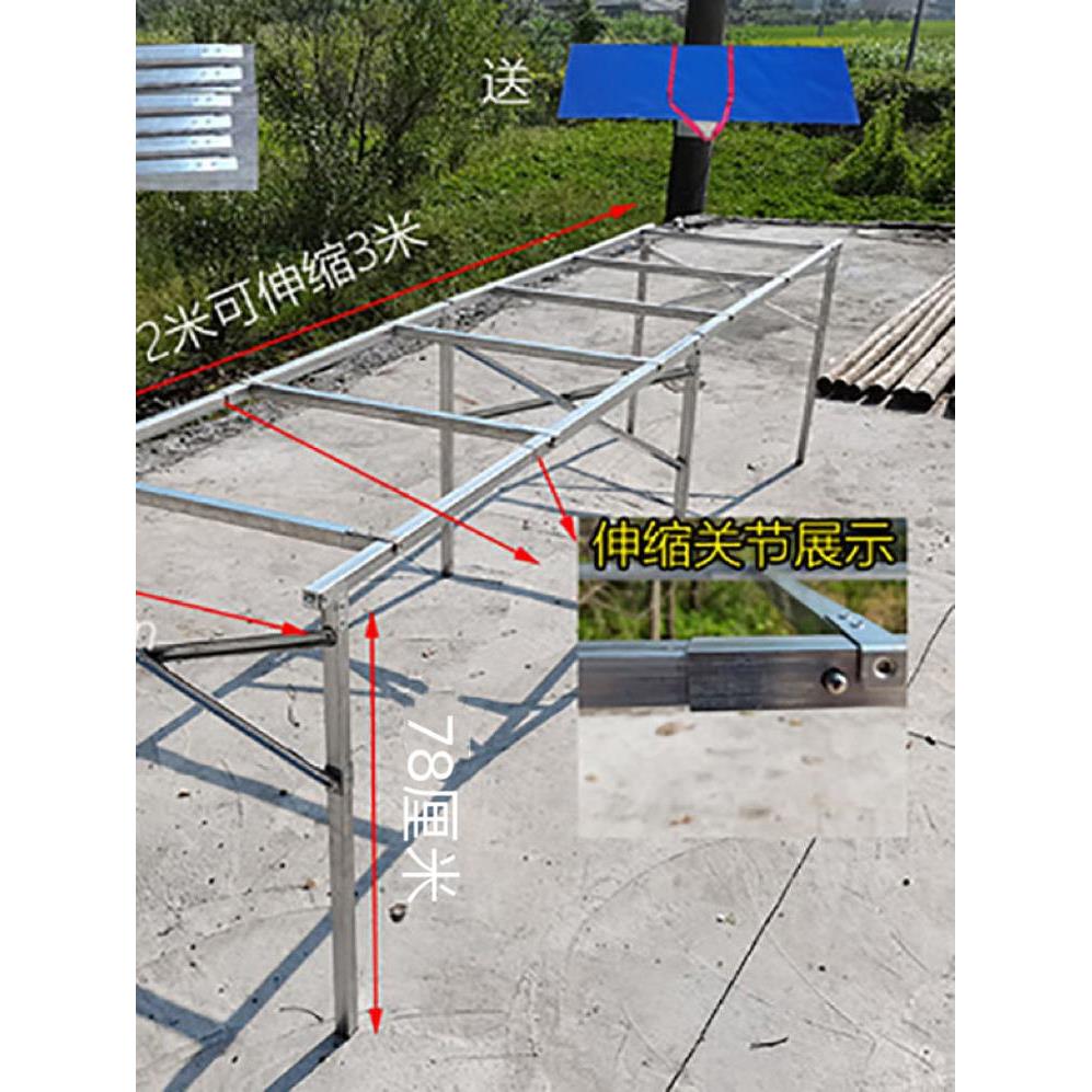 地摊架子摆货架加厚夜市出摊折叠桌子伸缩摆摊神器多功能直角货架