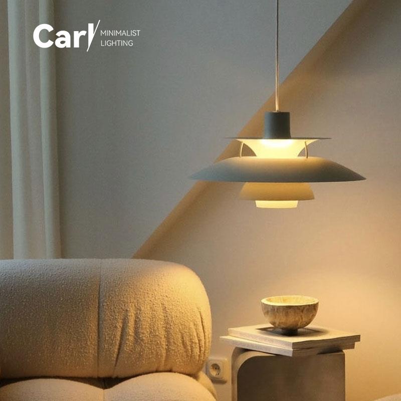 丹麦ph5现代北欧餐厅吧台岛台飞碟吊灯 简约书房设计师卧室床头灯