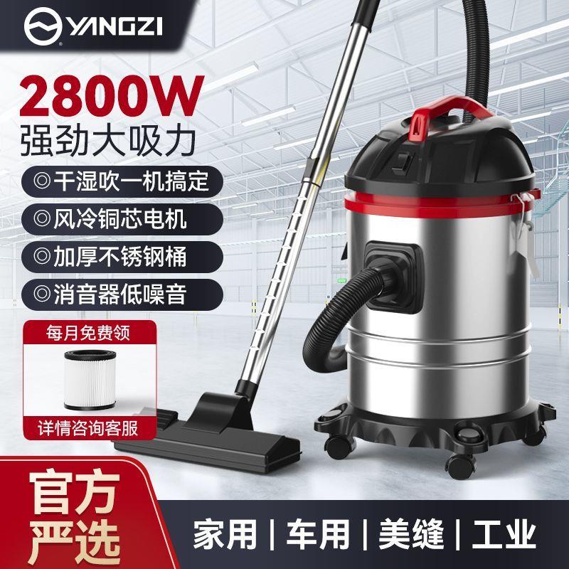 德国进口扬子工业吸尘器家用大吸力干湿两用车用强力开荒保洁美缝
