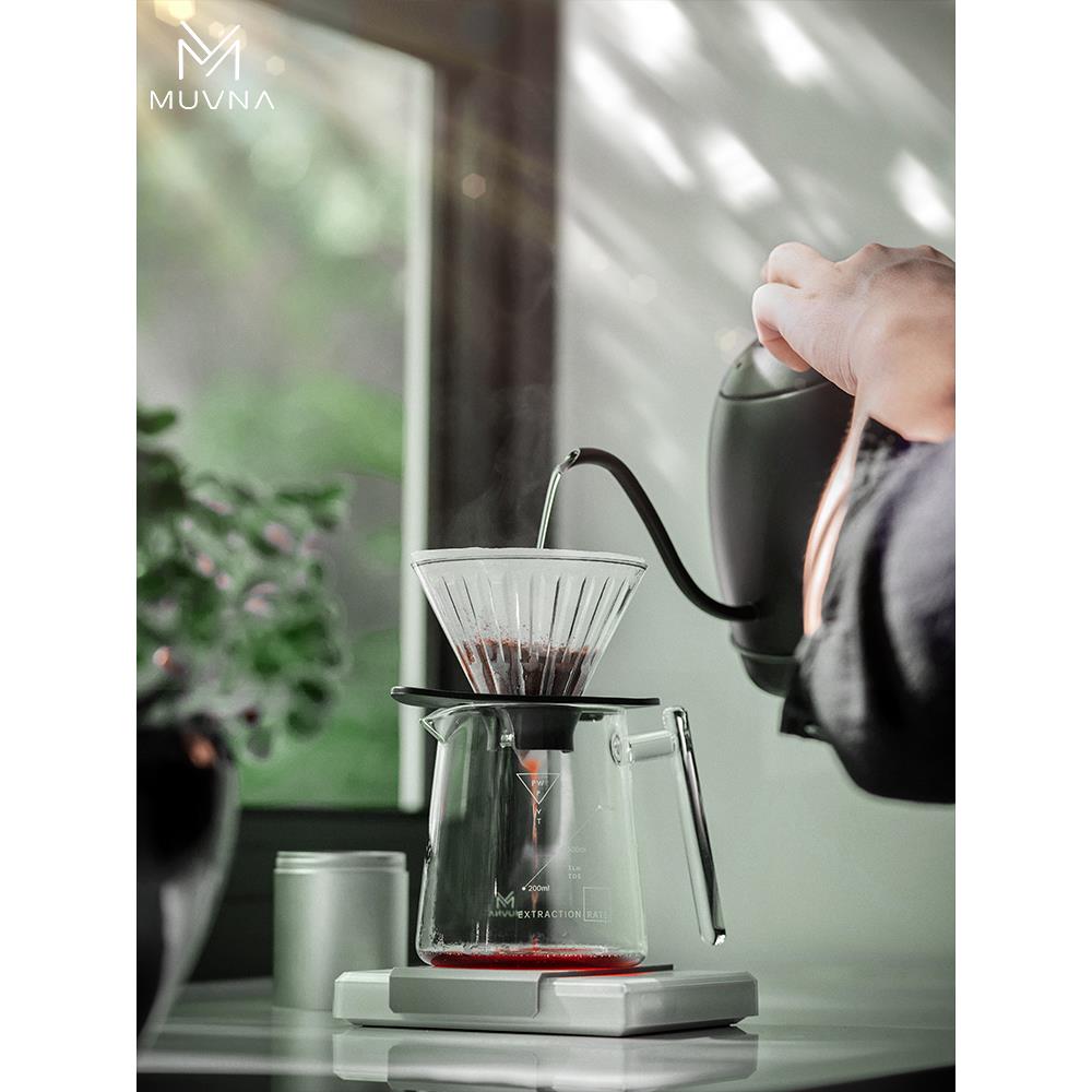 雪昂手冲咖啡壶咖啡玻璃壶v60分享壶分享杯冲泡器具套装插画限定