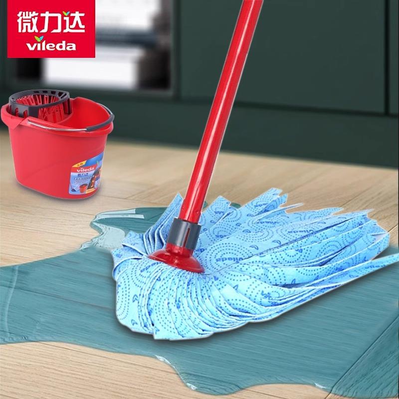 德国vileda微力达拖把老式2025新款家用吸水免手洗不织布鹿皮墩布