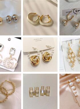 样板房衣帽间梳妆台首饰盒轻奢饰品耳环耳钉耳坠摆件衣柜软装道具