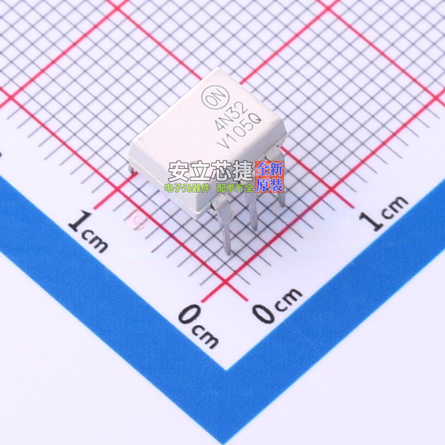晶体管输出光耦 4N32VM DIP-6 onsemi(安森美) 电子元件全新原装