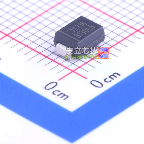 肖特基二极管 B130LB-13-F DO-214AA DIODES(美台) 电子元件配单
