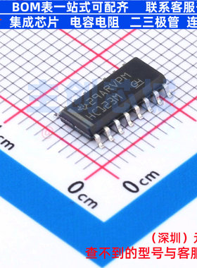 单稳态多谐振荡器 CD74HC123MT SOIC-16 TI/德州 电子元器件配单