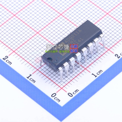 模拟开关/多路复用器 ADG211AKNZ PDIP-16 ADI(亚德诺) 全新原装