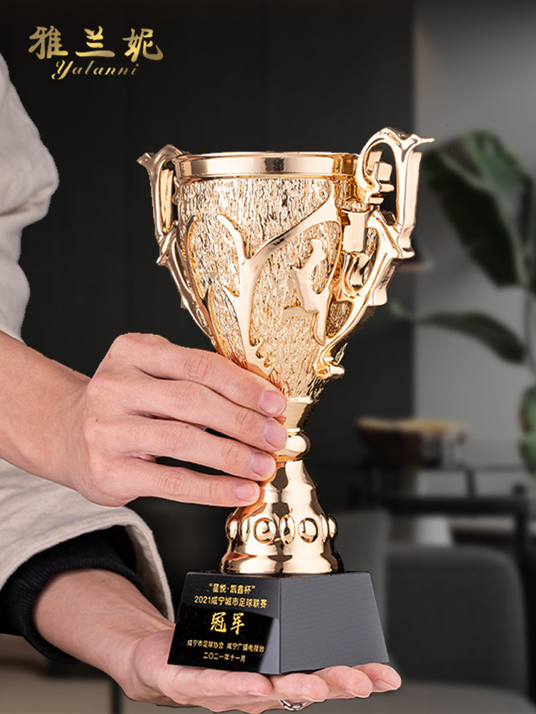 创意镀金水晶奖杯自定义树脂金属冠军队自定义斯诺克台球比赛事件