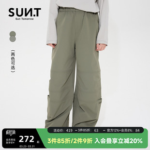 2026新款 裤 休闲裤 大童梭织工装 女童宽松直筒长裤 suntomorrow童装