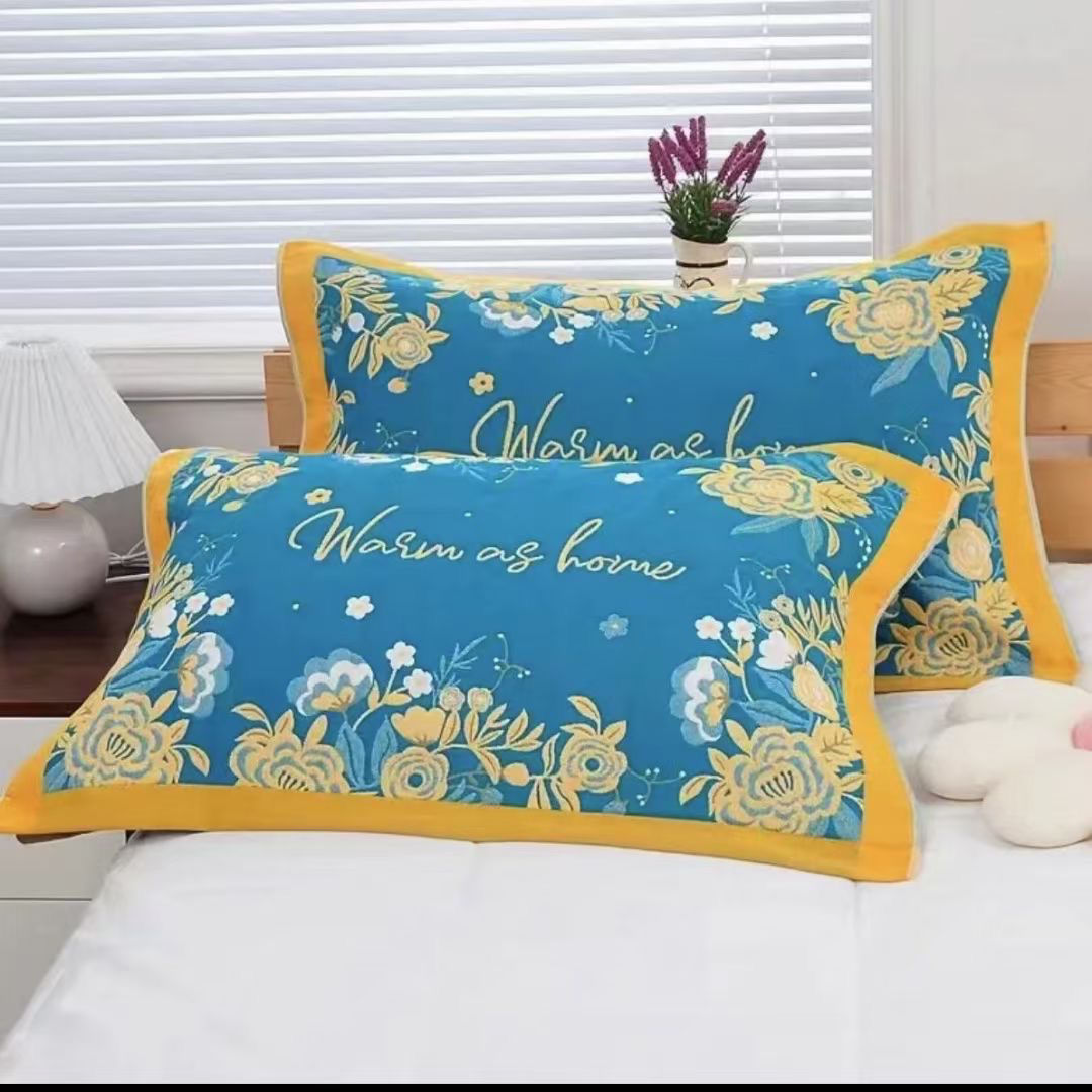 清仓处理52*78CM加厚家用枕巾吸汗隔油松软大枕巾一对装