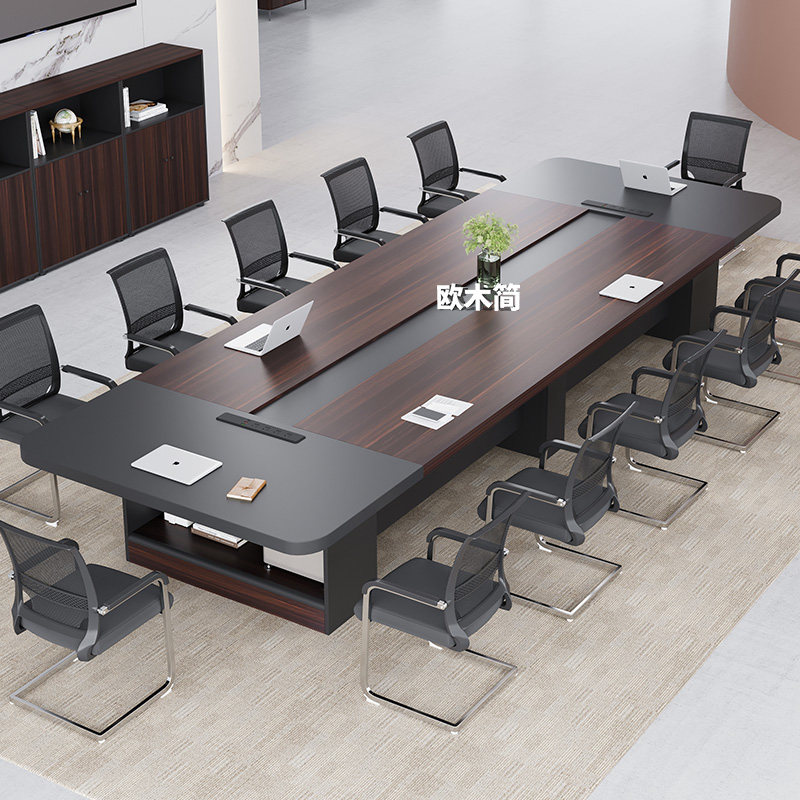 办公会议桌长桌现代简约会议室洽谈培训接待长条大型实木桌椅组合,商业/办公家具,会议桌,淘宝优惠券,粉丝福利购,淘宝优惠卷
