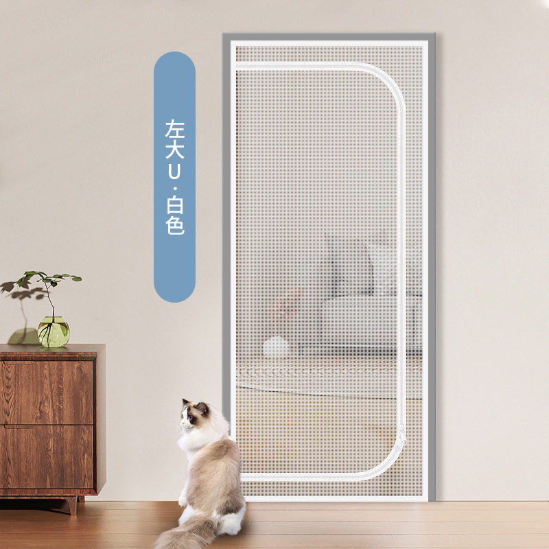 防猫门帘拉链防猫门帘子图片