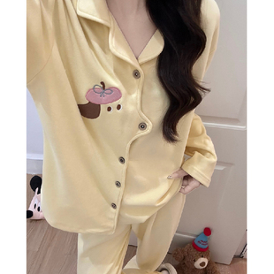 韩版可爱小狗磨毛德绒睡衣女款秋冬季保暖家居服2025新款外穿套装