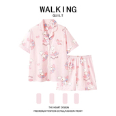 WALKING美乐蒂卡通睡衣女夏季 日系ins可爱甜美家居服套装 短袖 短裤