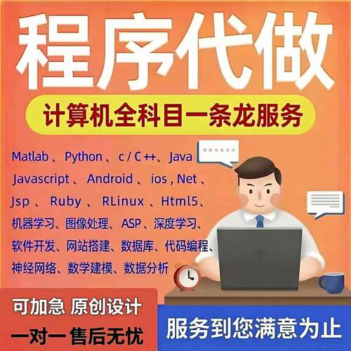 计算机Java代码编写Python代编qt设计c++代做web开发c#程序接单R