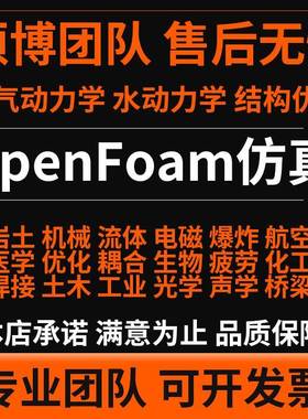 OpenFoam fluent代做空气动力学/水动力学仿真/结构优化设计/流体